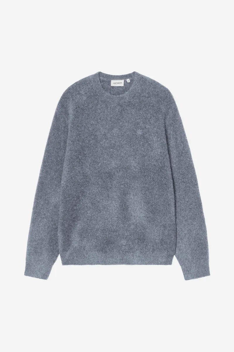 Carhartt Wip CURTIS SWEATER Tangled Shady Blue