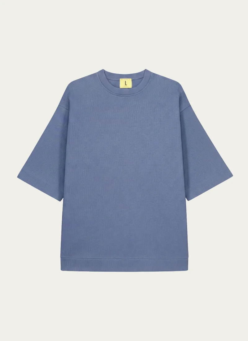 Nitto knitwear - Vahé manches courtes - Indigo