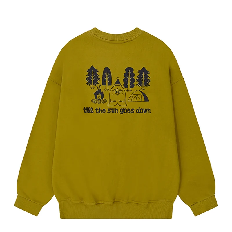 Kappy - Yeti fluff Sweat shirt - Mustard