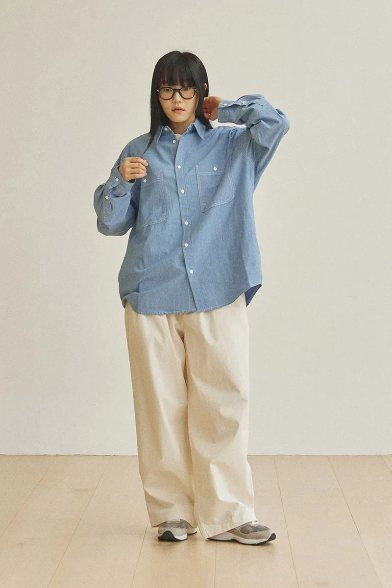 Kappy - Two Tuck Wide Pants - Cream
