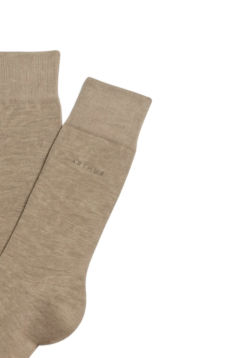 Chaussettes en coton - Sable