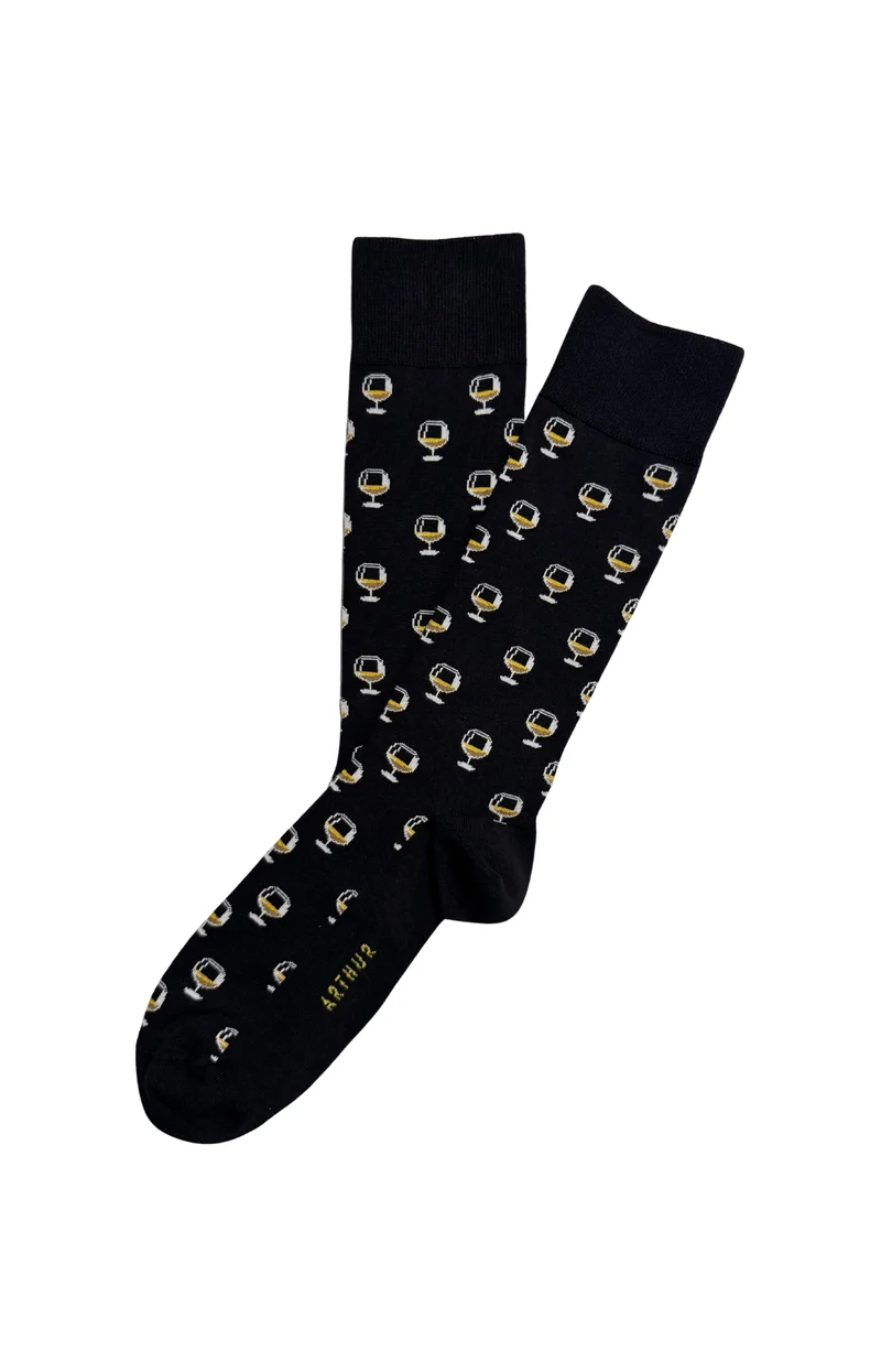 Chaussettes en coton - Cognac