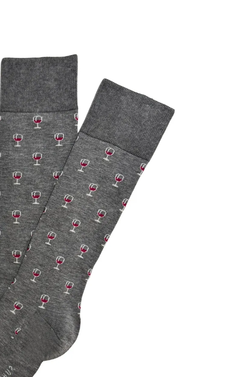 Chaussettes en coton - Wine