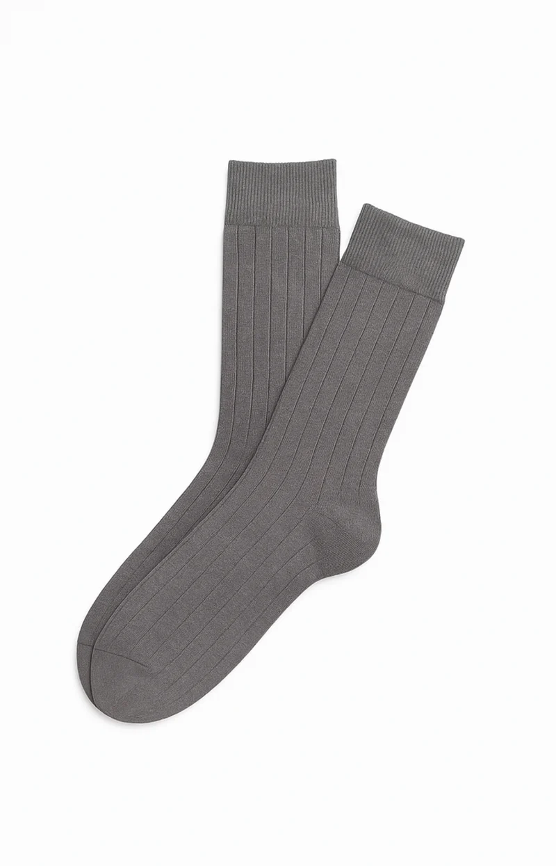 Chaussettes en laine et coton - Brume