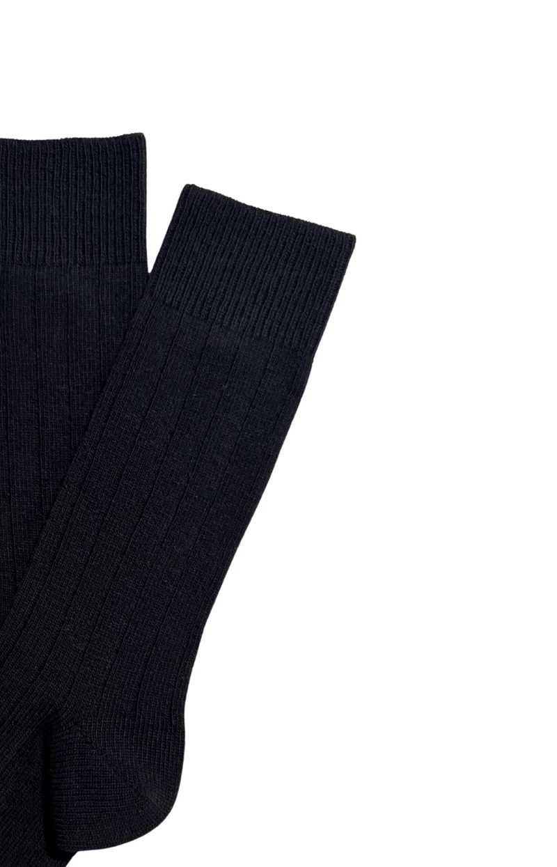 Chaussettes en laine et cachemire - Minuit
