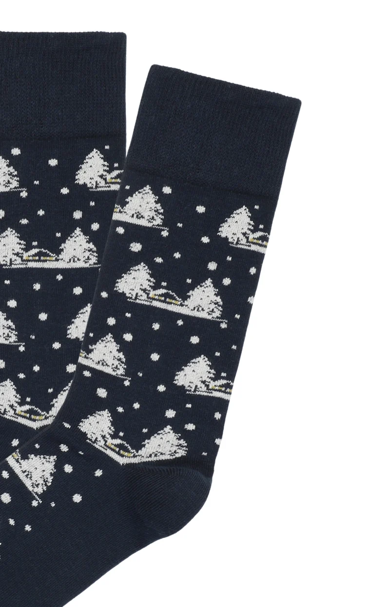 Chaussettes - Sous la neige Marine