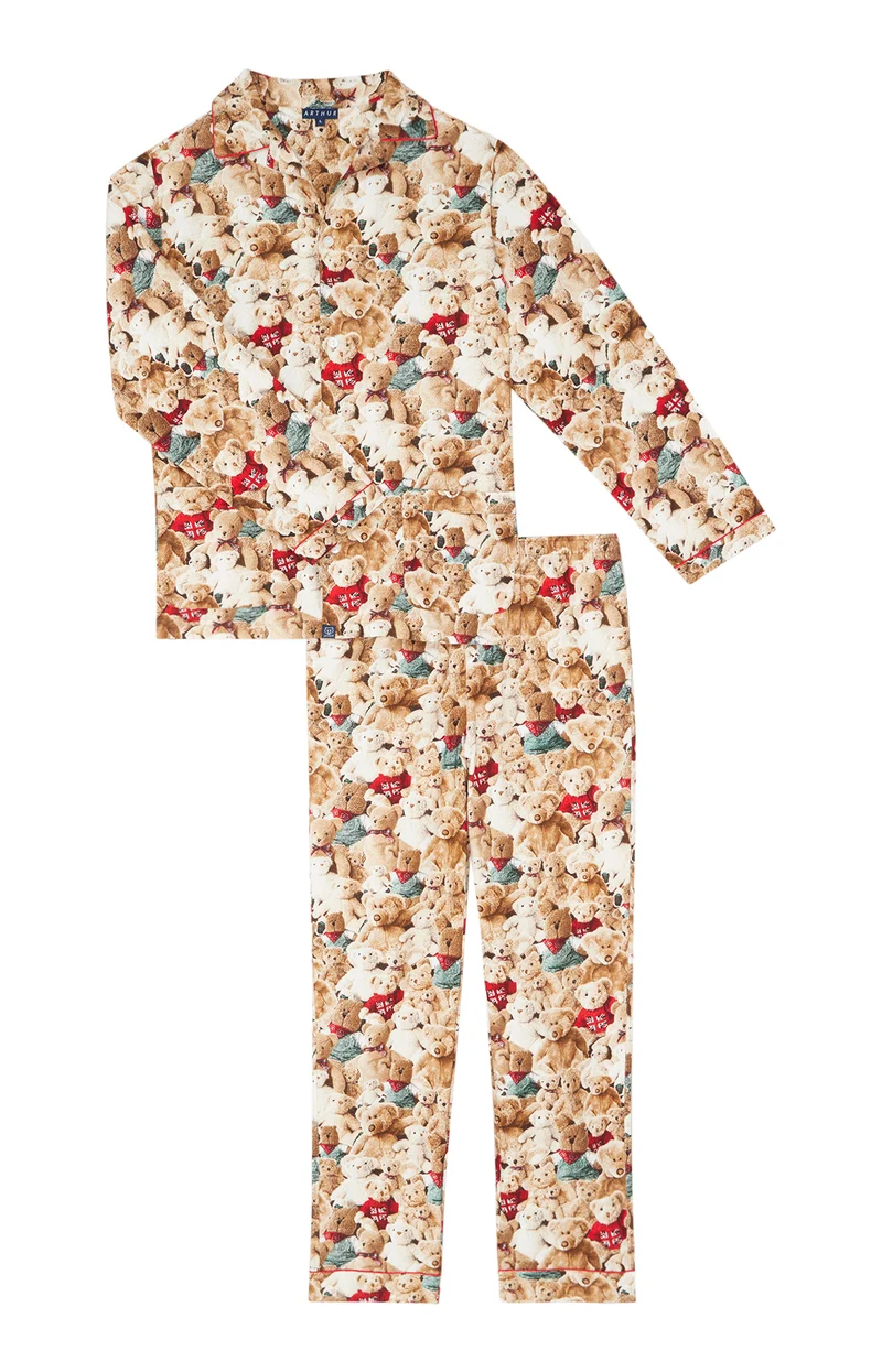 Pyjama boutonné en Pilou des Vosges - Monsieur Teddy