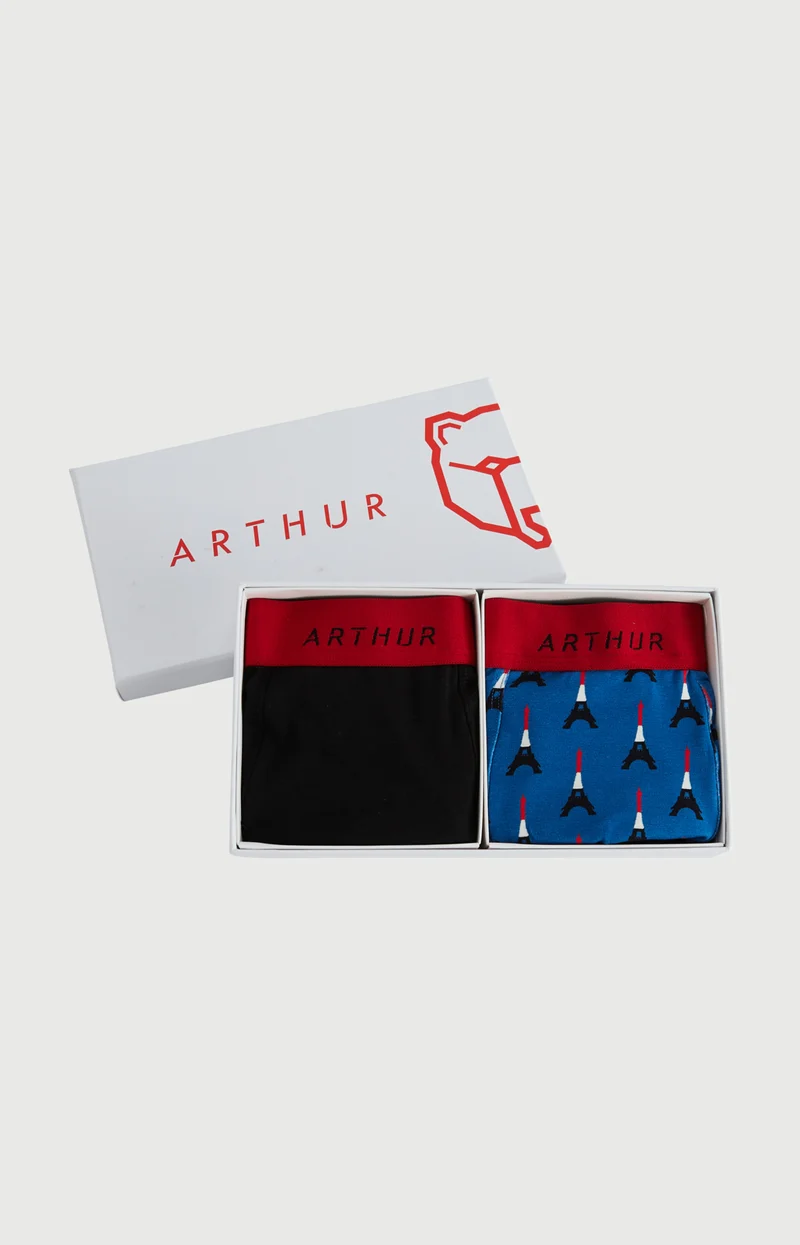 Pack 2 boxers en jersey de coton - Paris