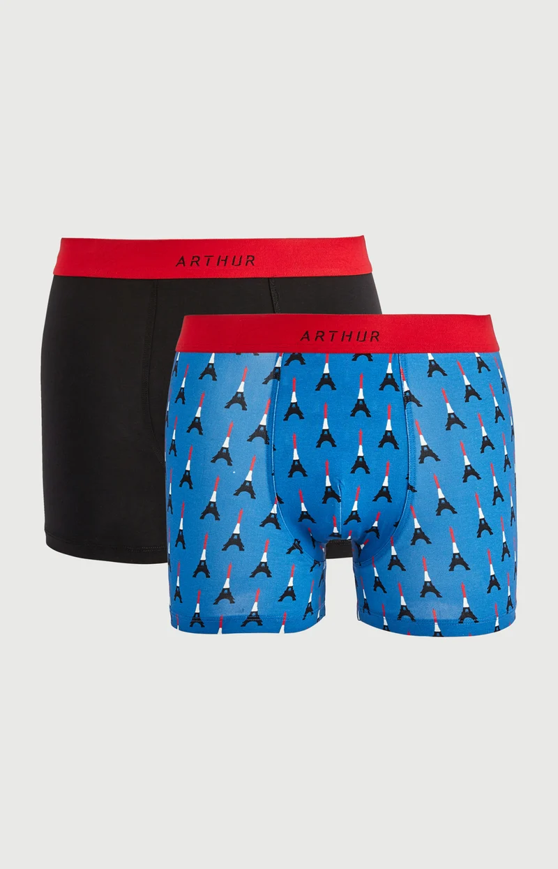 Pack 2 boxers en jersey de coton - Paris