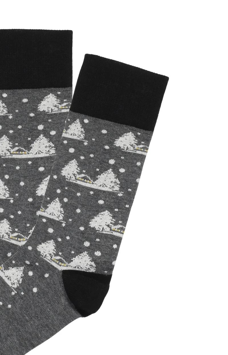 Chaussettes - Sous la neige Gris
