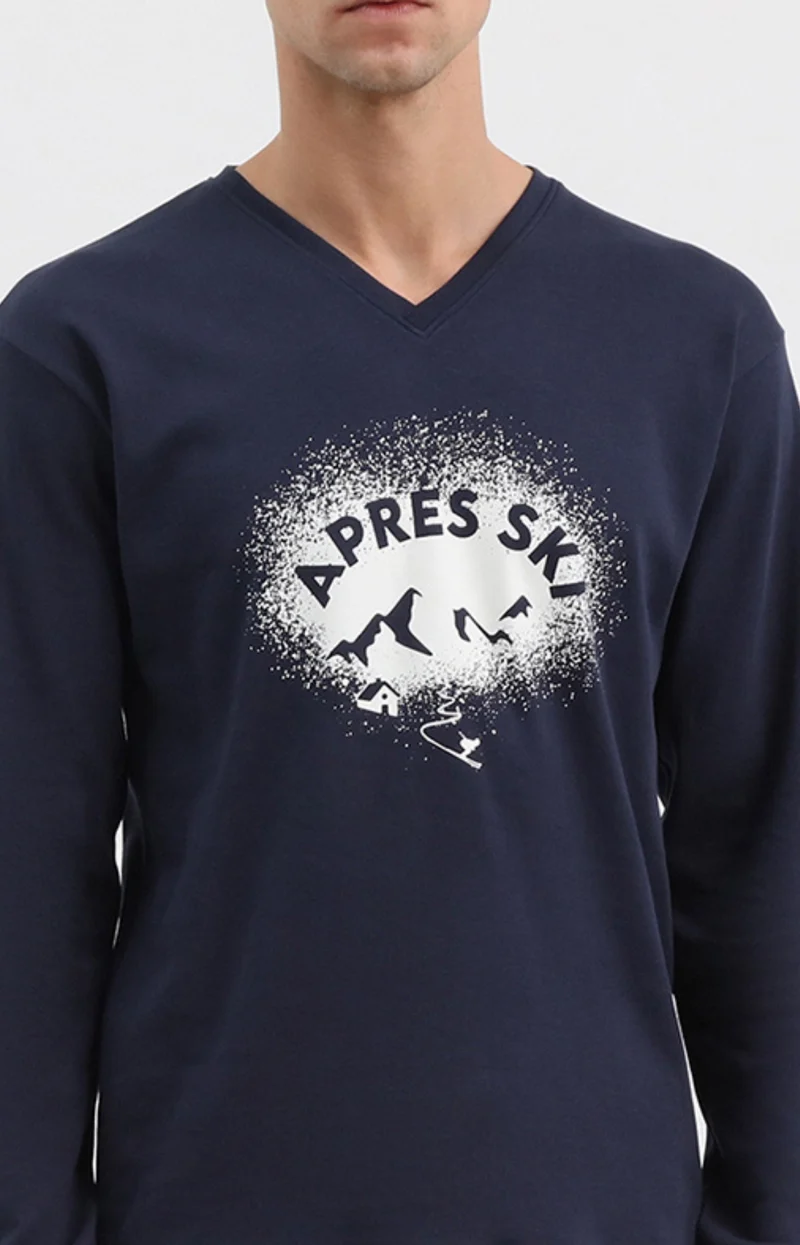 Pyjama en jersey de coton épais - Après ski
