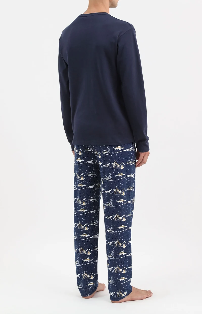 Pyjama en jersey de coton épais - Après ski