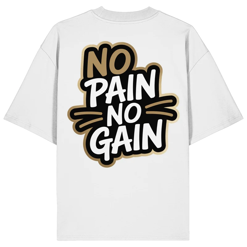 No Pain Gym No4 - Organic Oversize Shirt