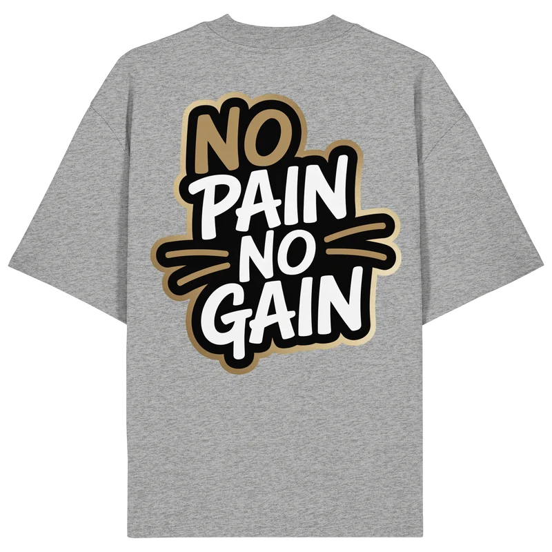 No Pain Gym No4 - Organic Oversize Shirt