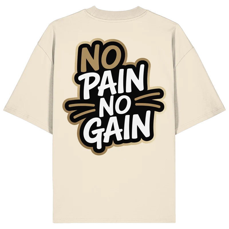 No Pain Gym No4 - Organic Oversize Shirt