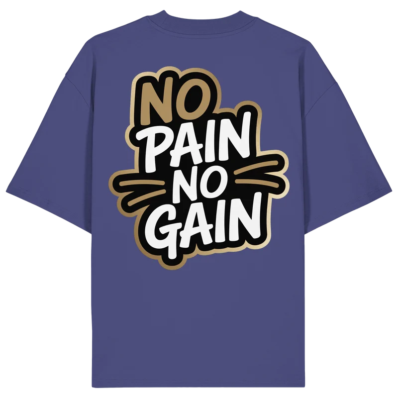 No Pain Gym No4 - Organic Oversize Shirt
