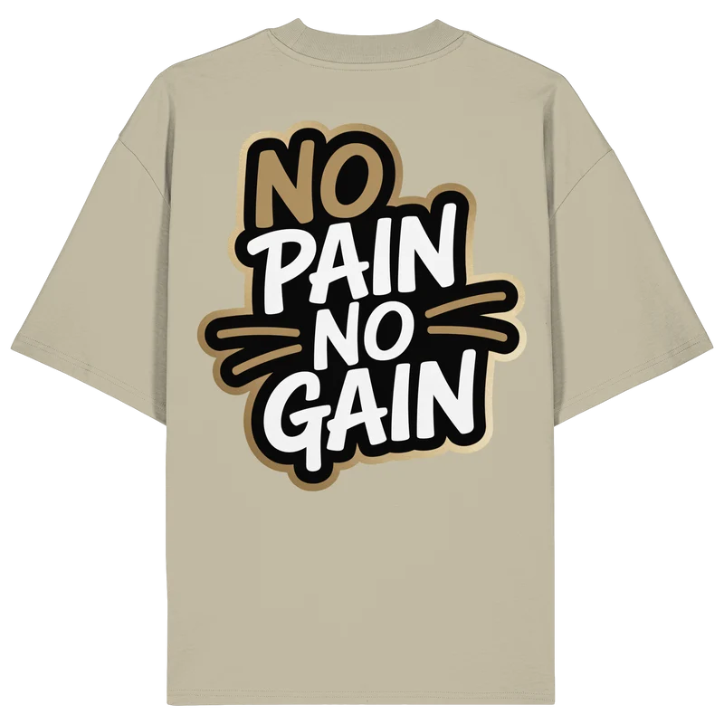 No Pain Gym No4 - Organic Oversize Shirt