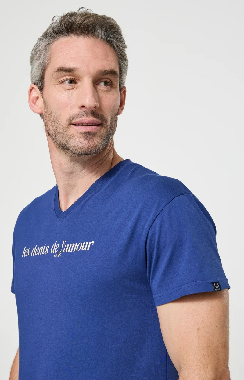 Pyjashort en jersey de coton léger - Les dents de l'amour