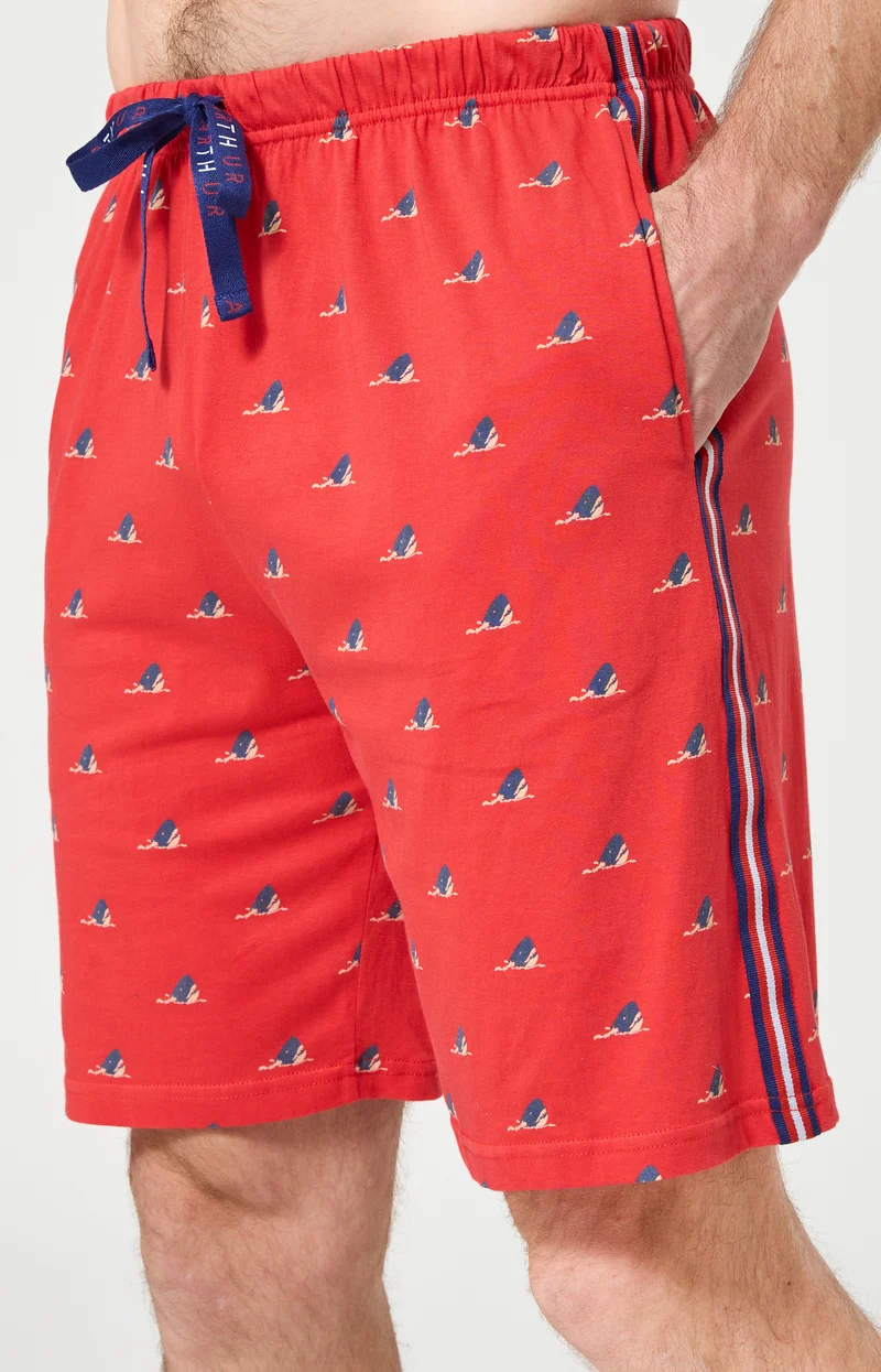 Pyjashort en jersey de coton léger - Les dents de l'amour