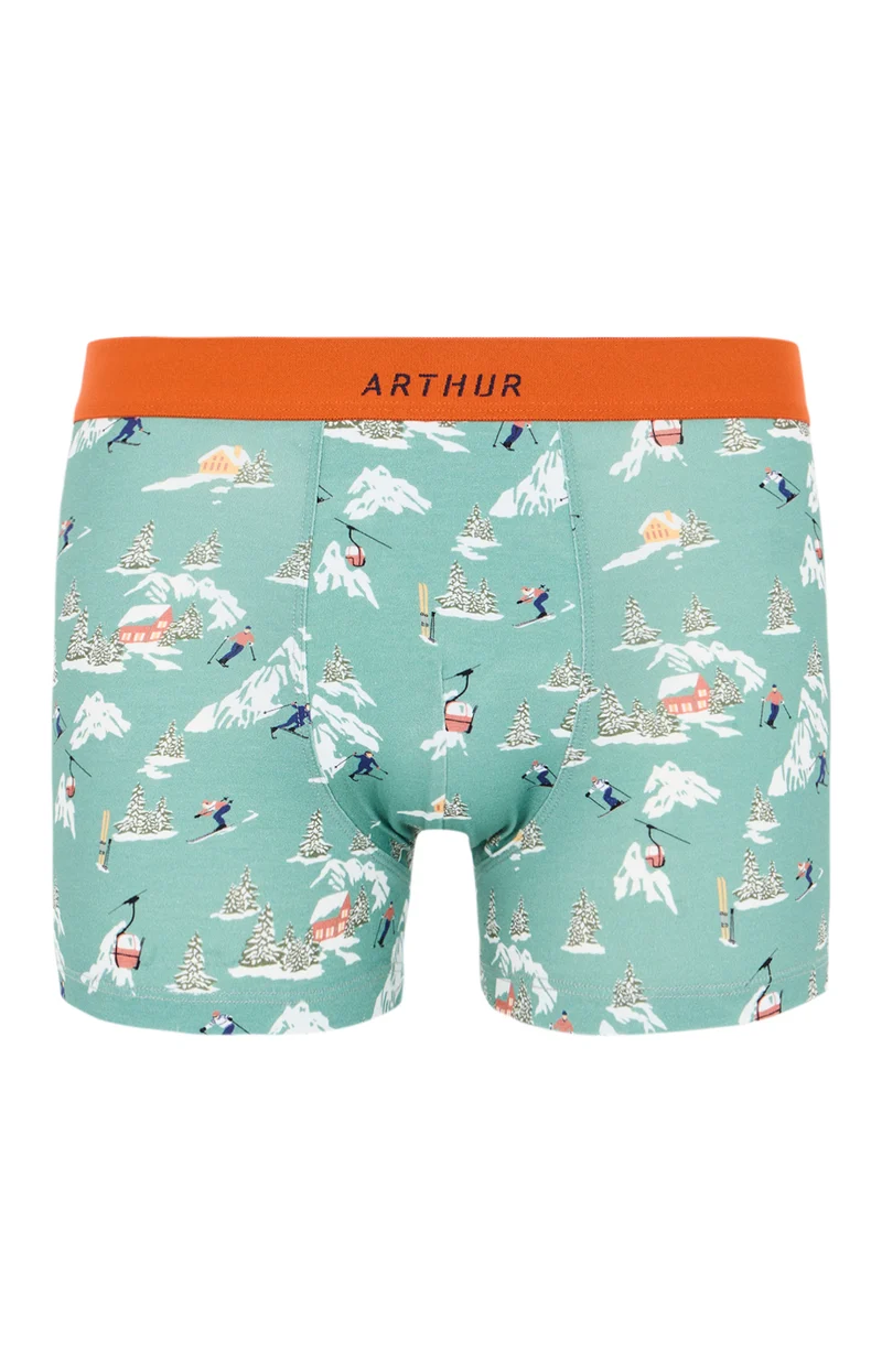 Boxer en jersey de coton - Noël en altitude