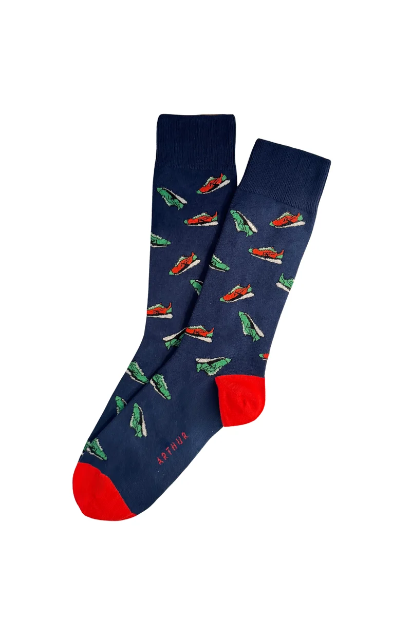 Chaussettes en coton - Sneakers Marine