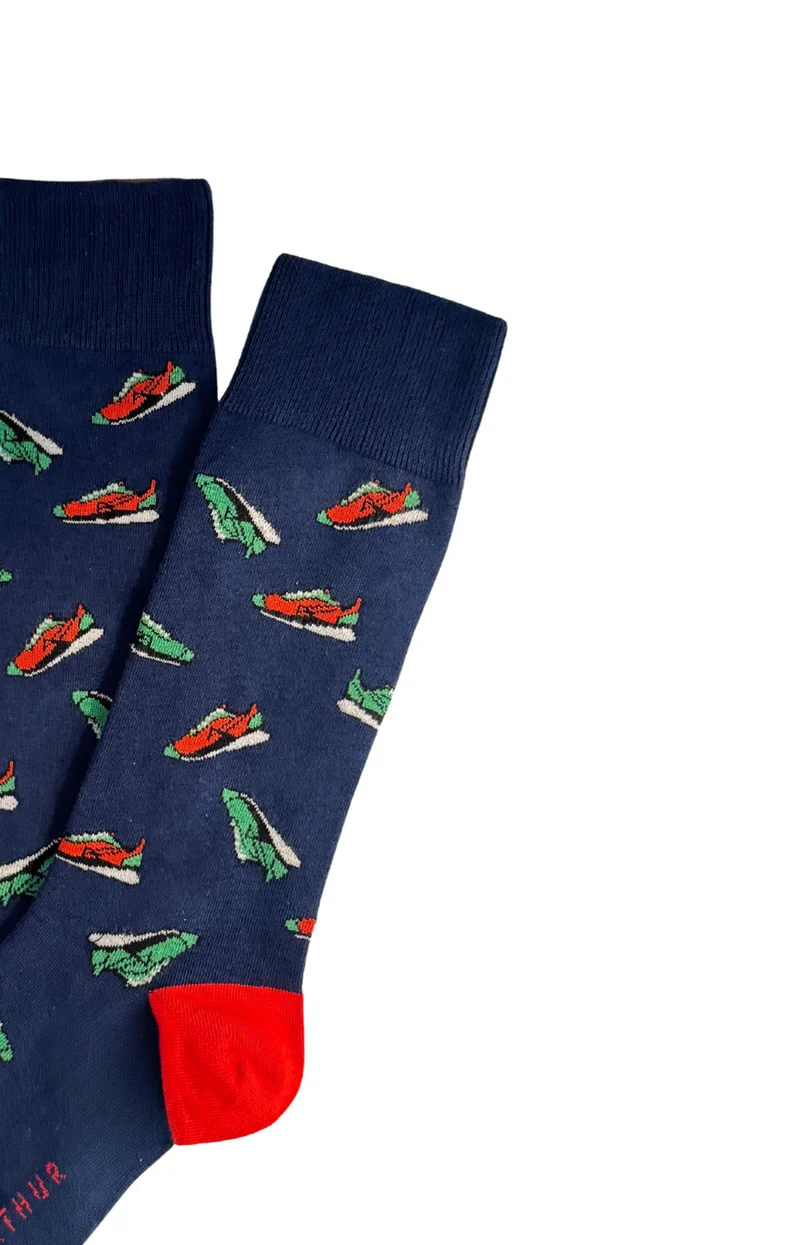 Chaussettes en coton - Sneakers Marine