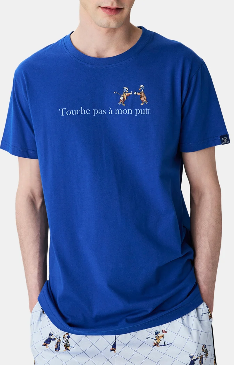 Pyjashort en jersey de coton léger - Touche pas à mon putt