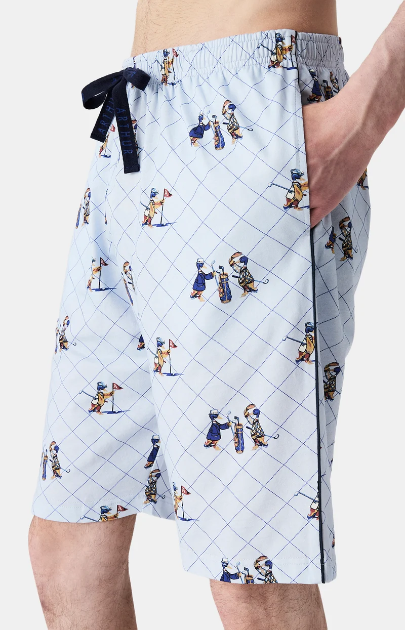 Pyjashort en jersey de coton léger - Touche pas à mon putt