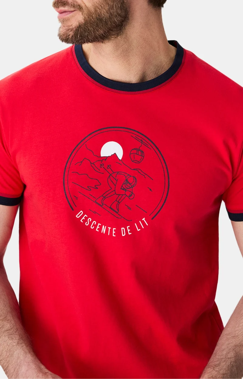 Pyjashort en jersey de coton léger - Descente de lit