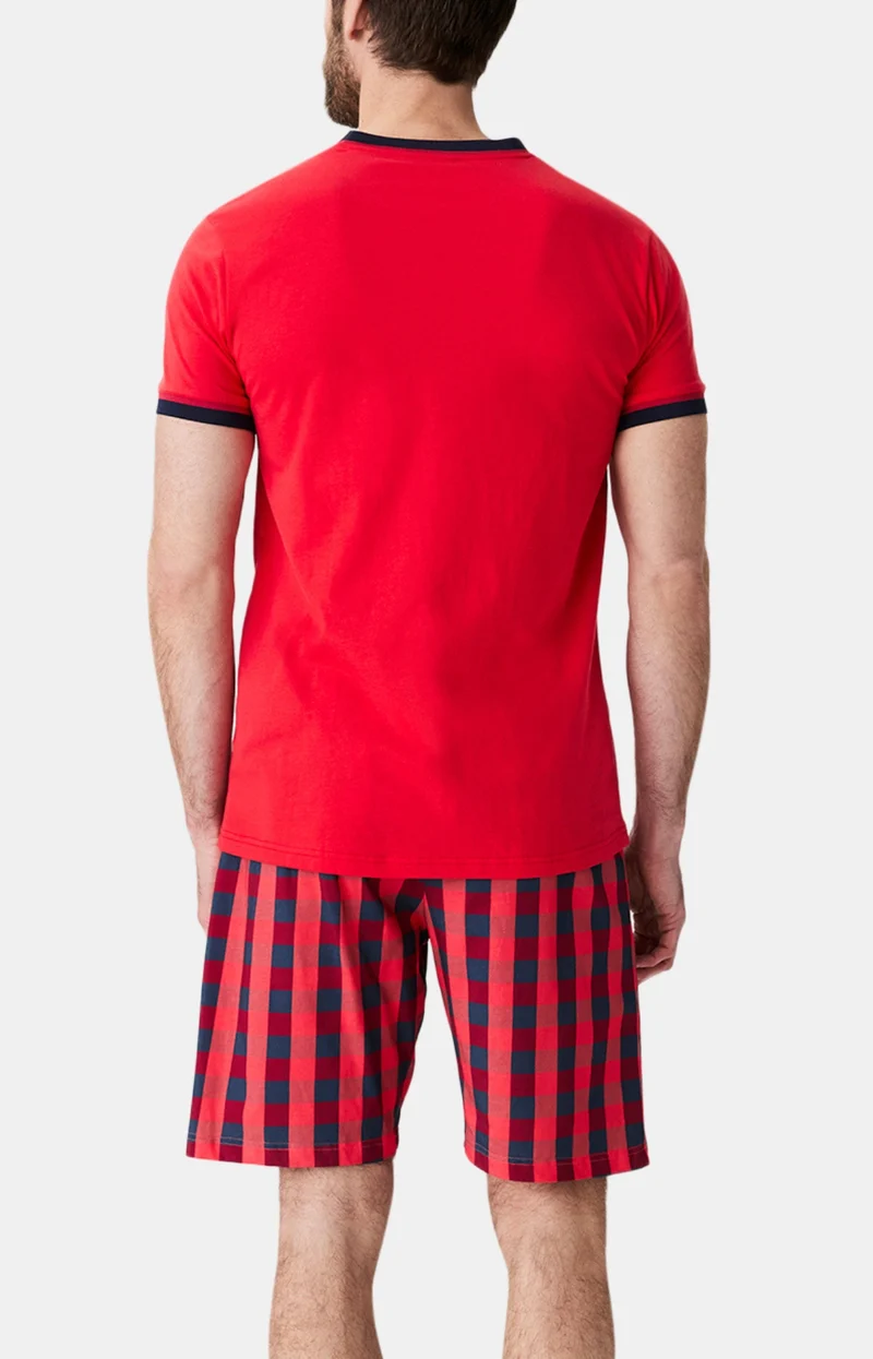 Pyjashort en jersey de coton léger - Descente de lit