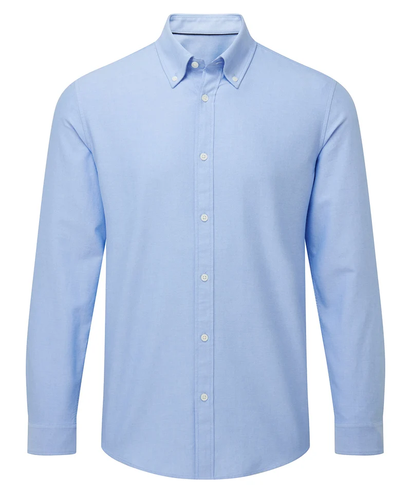 Light Blue - Men’s cotton long sleeve Oxford shirt