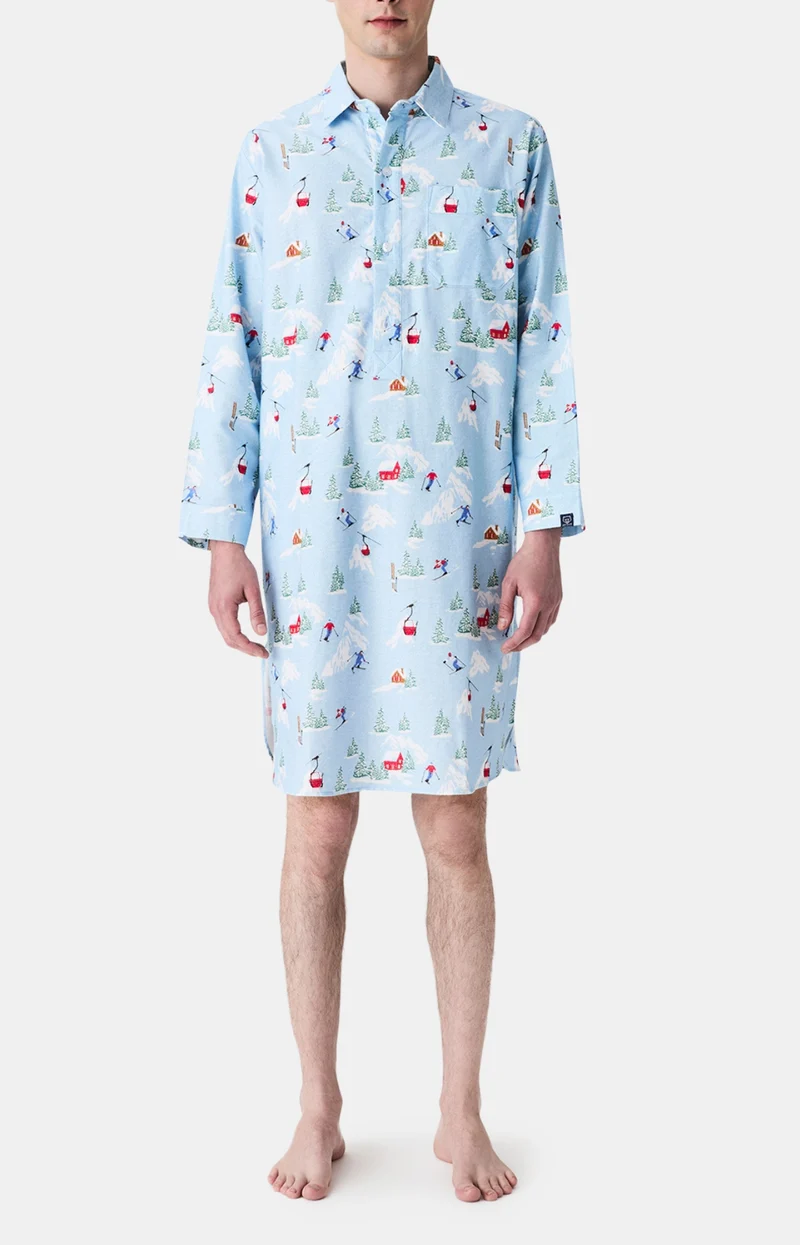 Chemise Grand-Père en Pilou des Vosges - Noël en altitude
