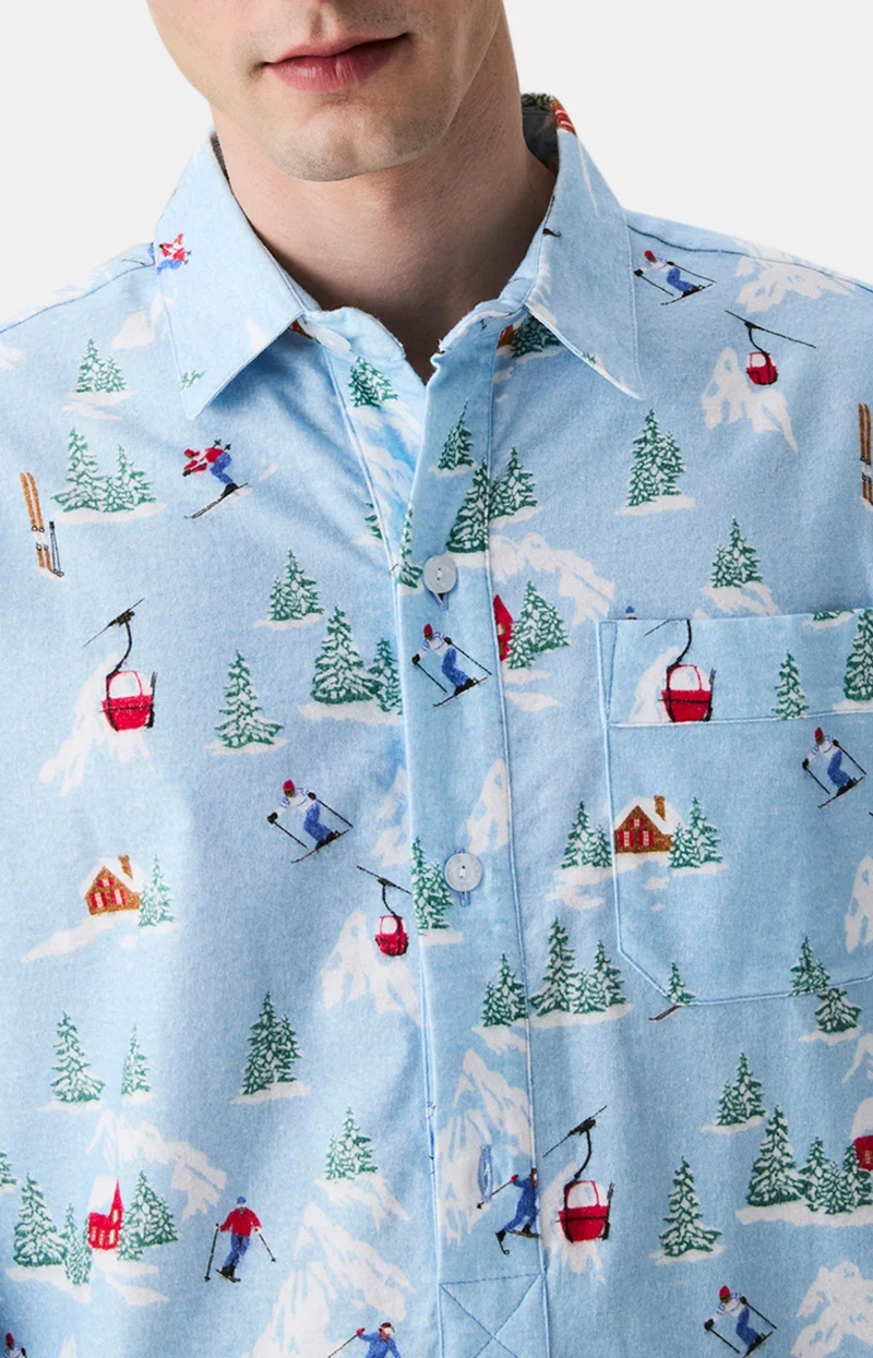Chemise Grand-Père en Pilou des Vosges - Noël en altitude