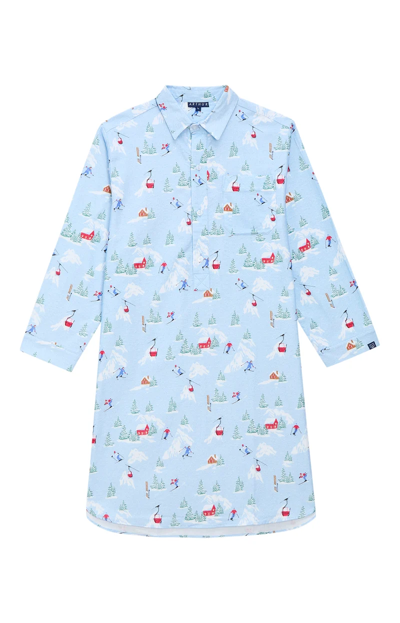 Chemise Grand-Père en Pilou des Vosges - Noël en altitude