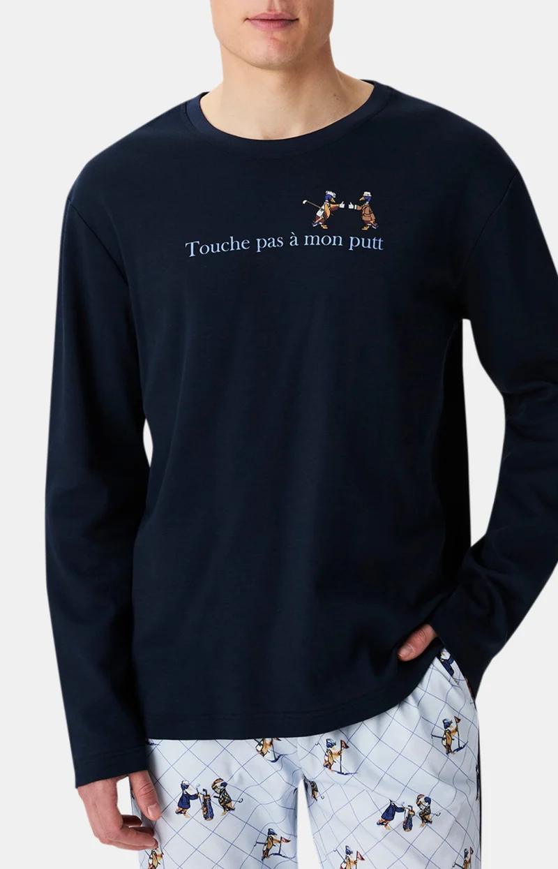 Pyjama en jersey de coton épais - Touche pas à mon putt