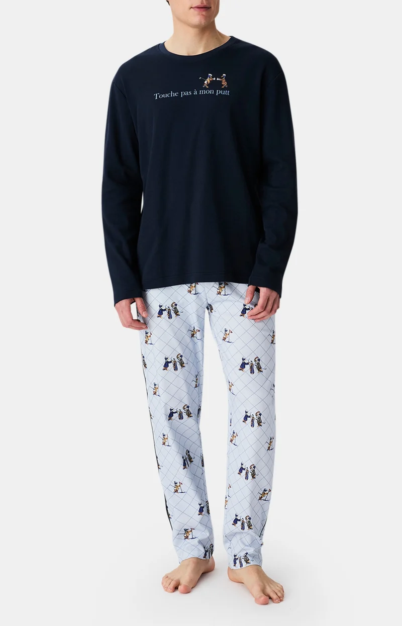 Pyjama en jersey de coton épais - Touche pas à mon putt