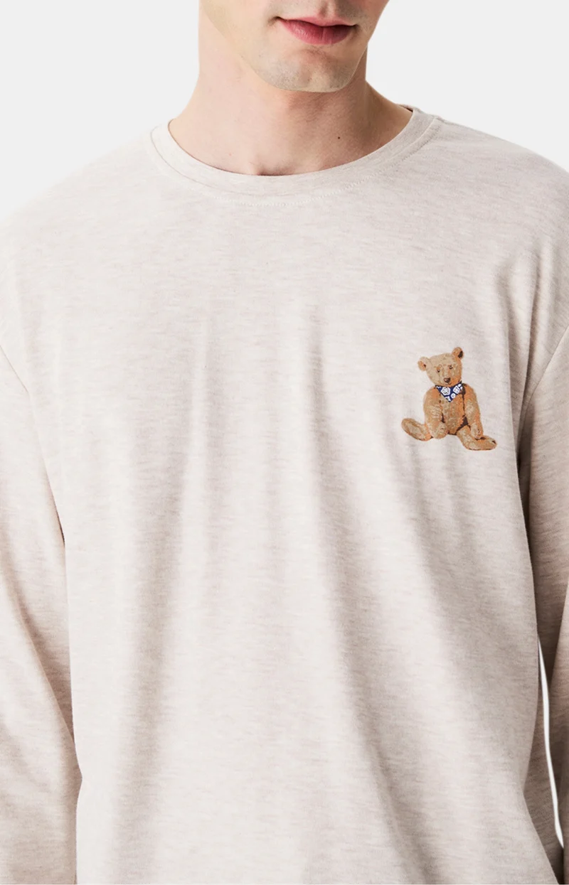 Pyjama en jersey de coton épais - Old Teddy