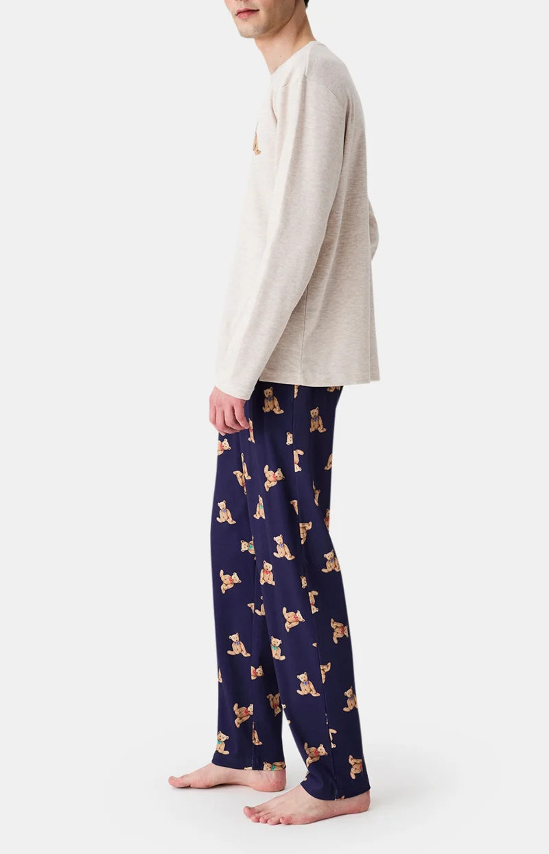 Pyjama en jersey de coton épais - Old Teddy