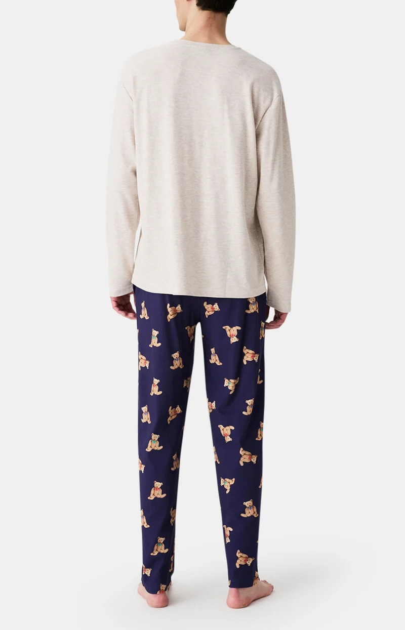 Pyjama en jersey de coton épais - Old Teddy