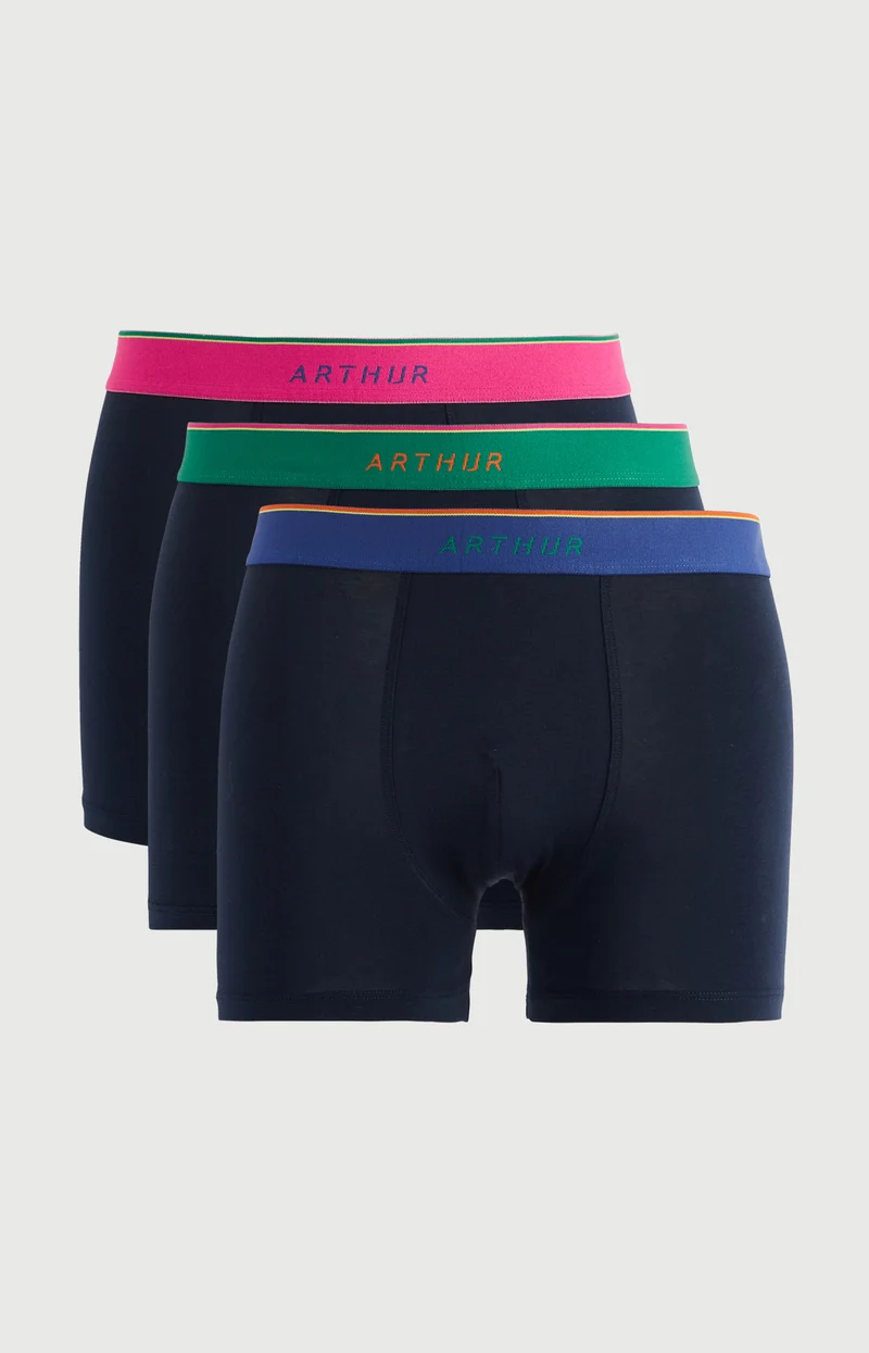 Pack 3 boxers en jersey de coton - Les Unis