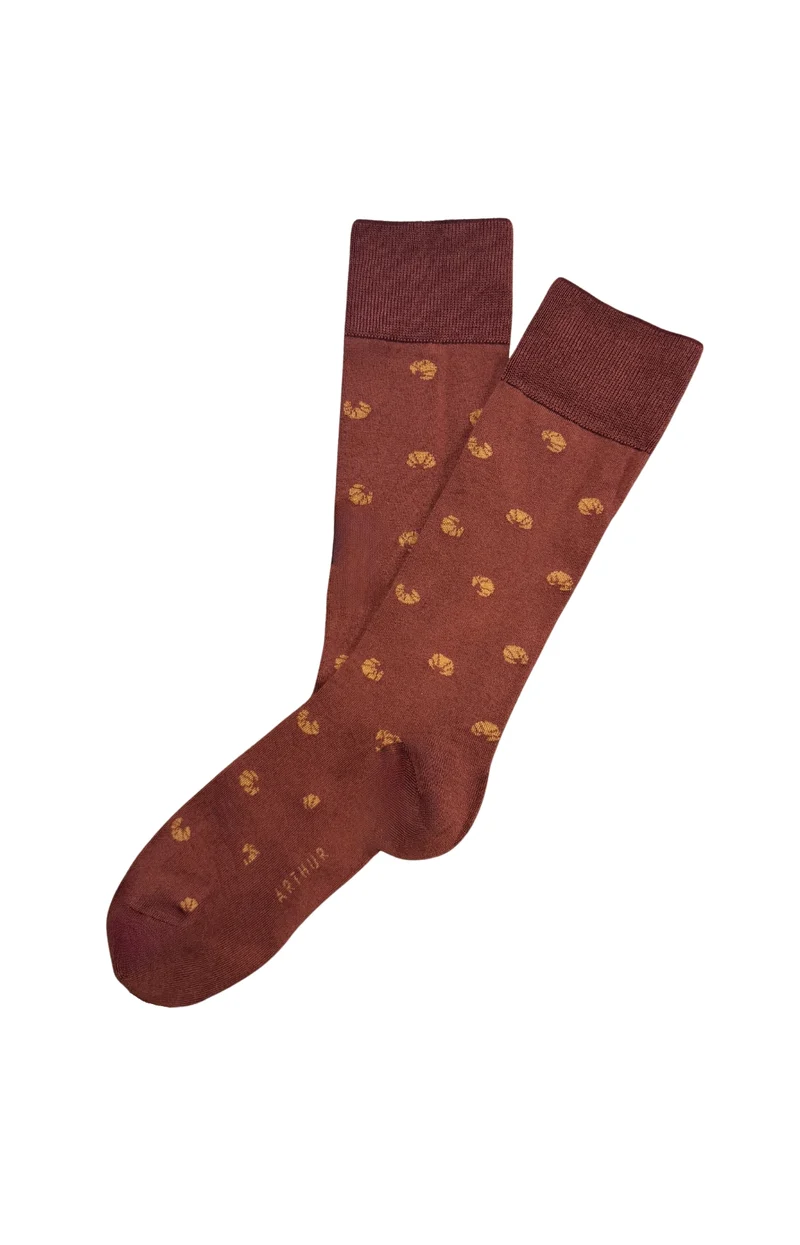 Chaussettes en coton - Croissant Bordeaux