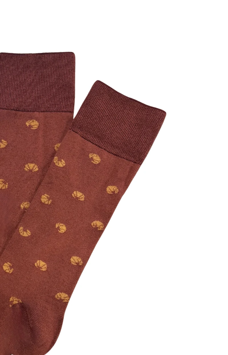Chaussettes en coton - Croissant Bordeaux
