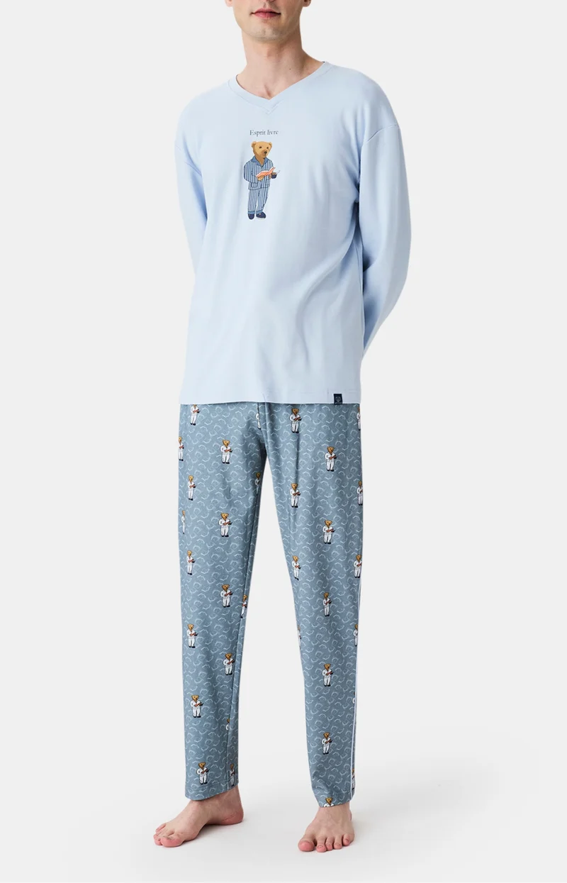 Pyjama en jersey de coton épais - Esprit Livre