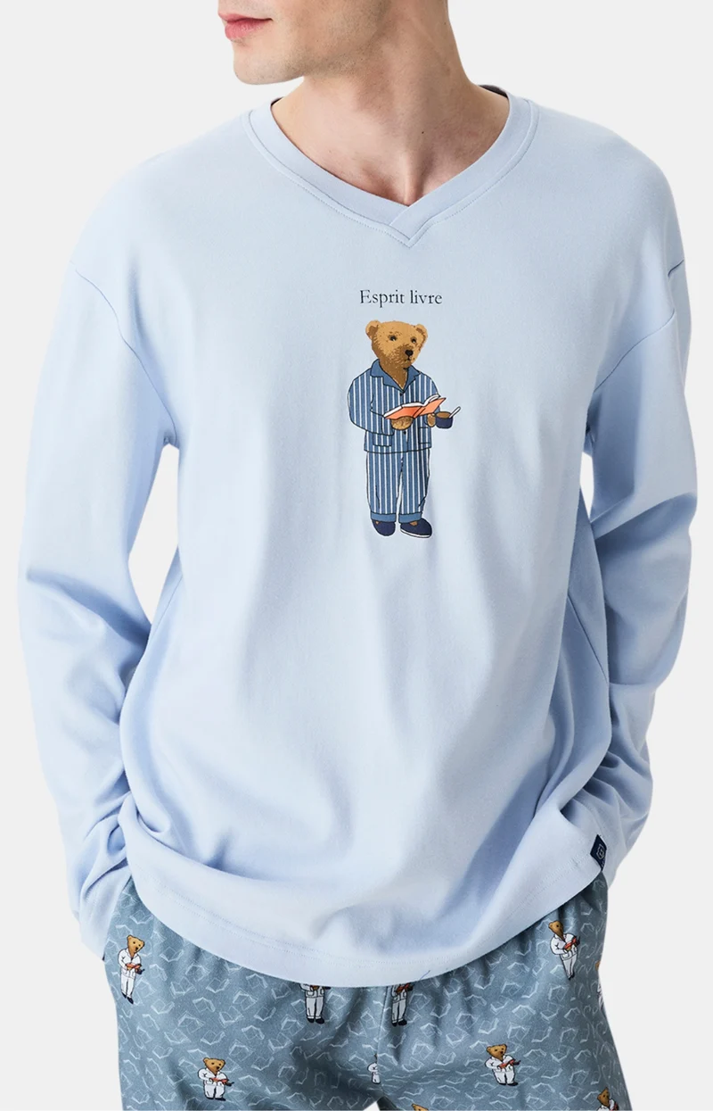 Pyjama en jersey de coton épais - Esprit Livre