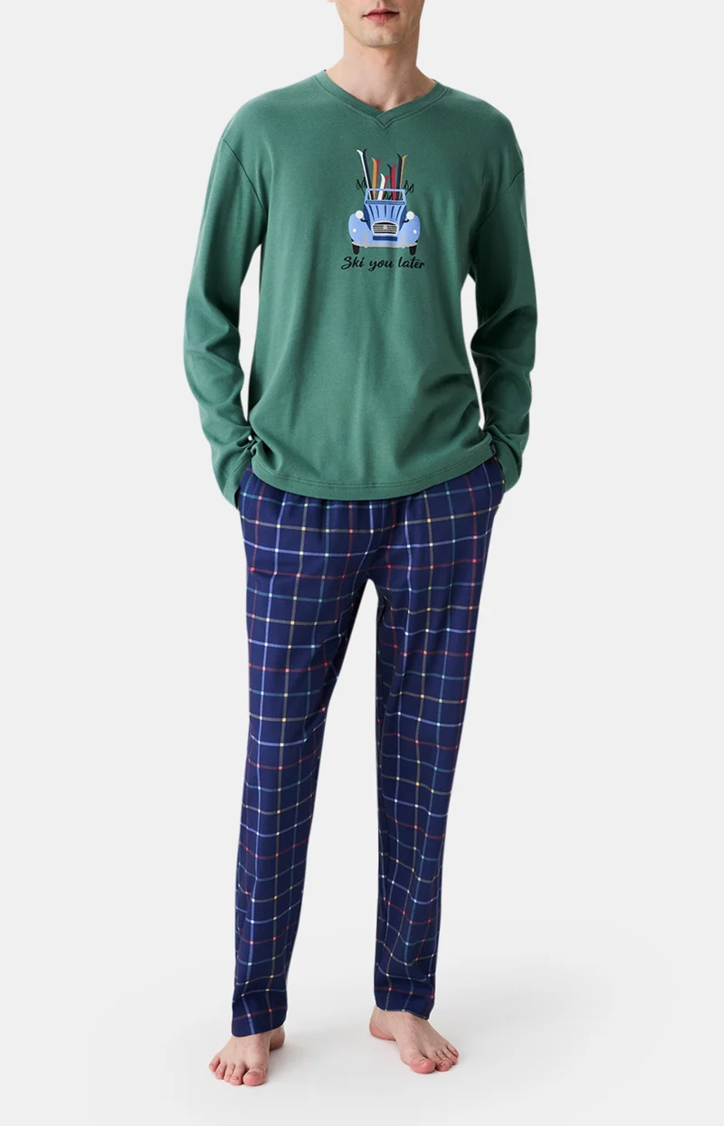 Pyjama en jersey de coton épais - Ski You Later