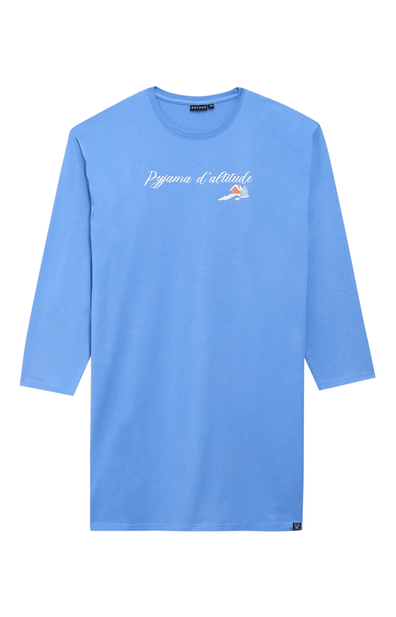 Maxi Tee-Shirt en jersey de coton épais - Noël en altitude