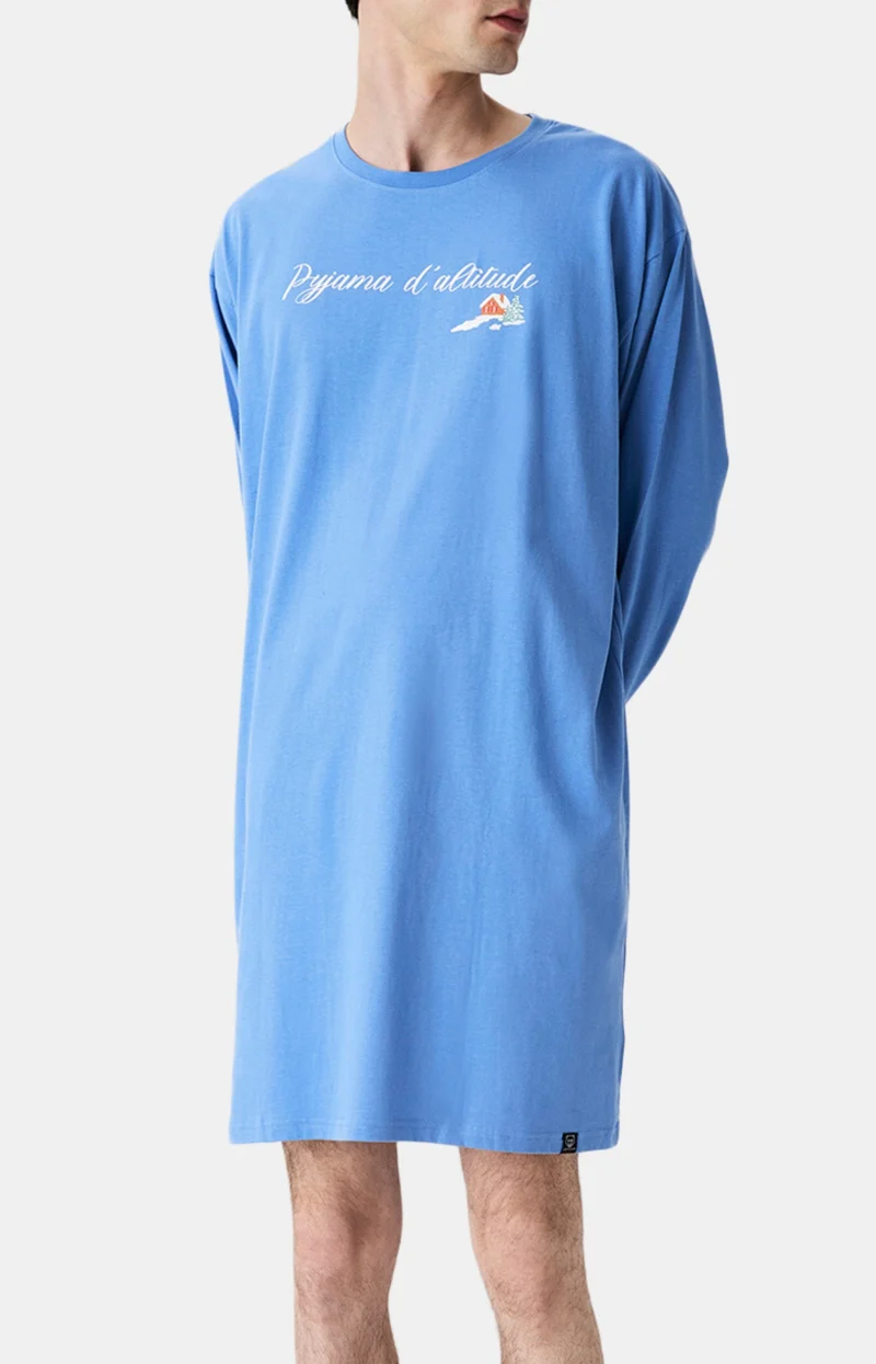 Maxi Tee-Shirt en jersey de coton épais - Noël en altitude