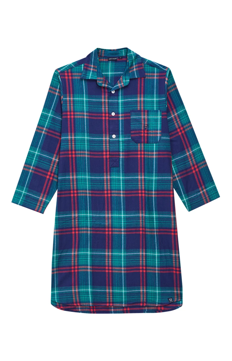 Chemise Grand-Père en flanelle de coton - Thomas