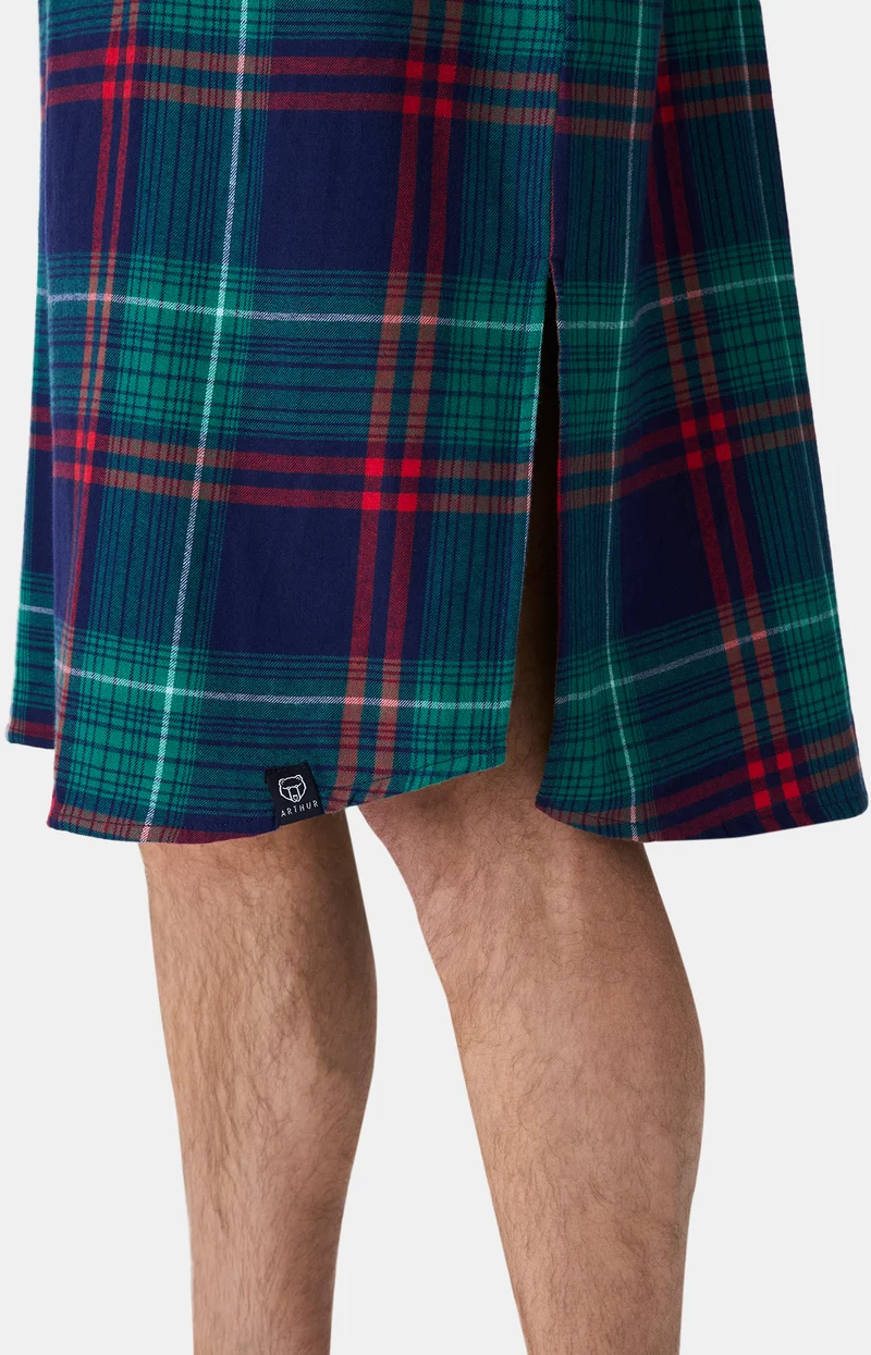 Chemise Grand-Père en flanelle de coton - Thomas
