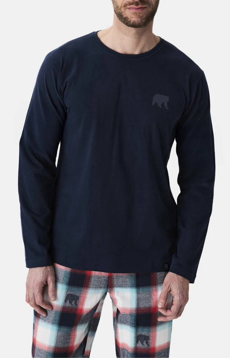 Pyjama en jersey épais et flanelle de coton - Ours Bear